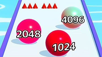 Ball Run Infinity Number Up To (128M, 256M, 512M, 1024M) ! All Levels Gameplay Part 361 android, ios