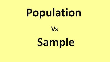 Population vs Sample in Statistics