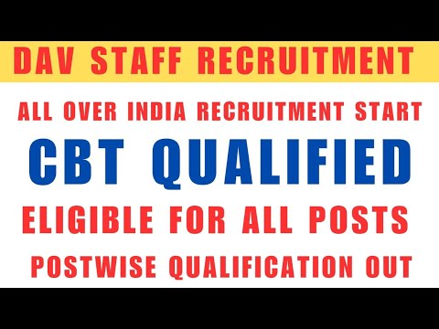 DAV Staff Recruitment Vacancies Out With CBT Compulsory* How To Apply For Teaching Job In Schools
