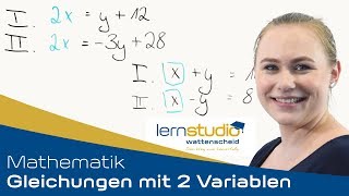 Additionsverfahren - Lineare Gleichungssysteme mit x und y lösen | Lehrerschmidt