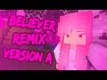 Believer remix song  romy wave cover minecraftanimation angela  story version a