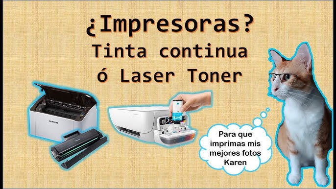 Qué impresora comprar? 📑 Tips - Tinta, láser o recargable 