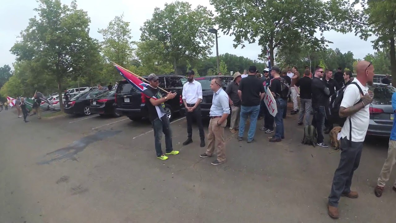 Behind the scenes footage of “Unite the right” white nationalist rally in Charlottesville VA Part 1