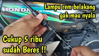 Lampu rem belakang ASTREA GRAND tidak mau nyala ketika di tekan rem nya #astrea #astreagrand