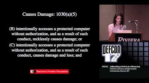 DEFCON 17: Jailbreaking and the Law of Reversing