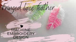 The Most Beautiful Freestanding Lace Fringed Feathers - How To🫢Instructions