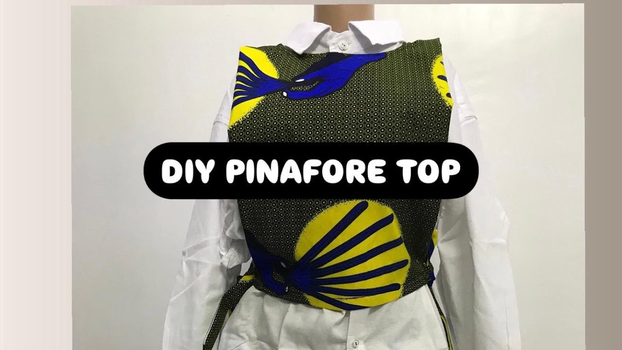 How to cut and sew short pinafore cape | for beginners 