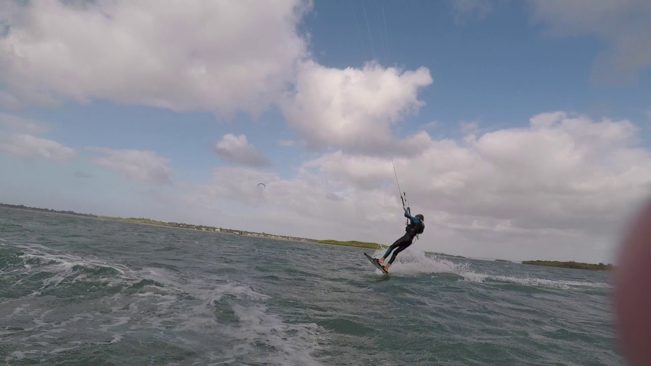Kiteboarding flat water! 2020 kids kite YouTube