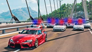 PASSEI na BLITZ e DEI FUGA de SUPRA MK5 na POLíCIA MILITAR - FORZA HORIZON 5 screenshot 2