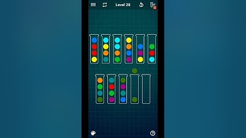 Ball Sort Puzzle Level 28 (Colour Sorting Games)