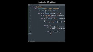 Leetcode 18. 4Sum in Python | Python Leetcode | Python Coding Tutorial | Python Coding ASMR #Python