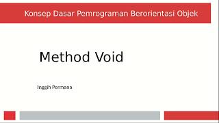 08 Method Void