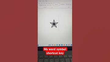 Ms word Symbol shortcut key #shorts #shortsvideo #youtubeshorts #star #msword #computer #trending