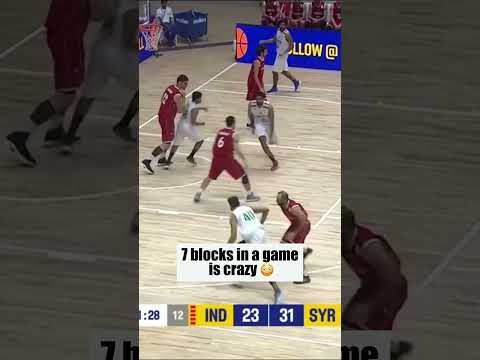 Record breaker ‼️Alhamwi with the most blocks in a World Cup Qualifier 😤🧱 #FIBAWC