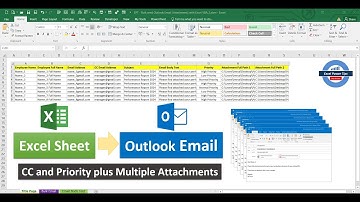 Bulk Outlook Emails with CC and Attachments and Priority using Excel VBA (Code included)