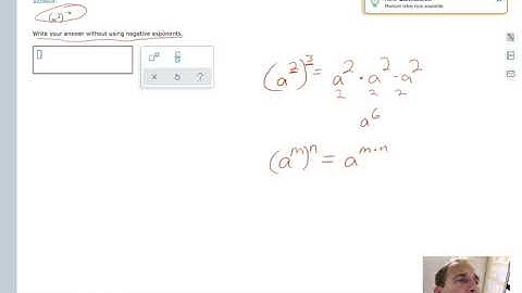 Power of a power rule with negative exponents