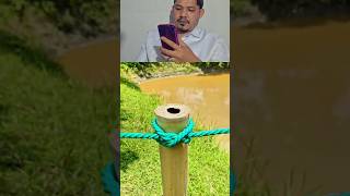 rope tying tricks with several models #knottrick #knot #rope #reach #viral