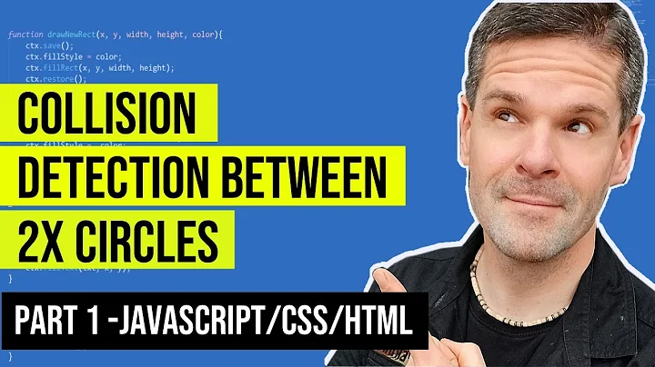 Part 1 of 2 - Collision detection between 2 x circles in HTML canvas - Skilz4umedia