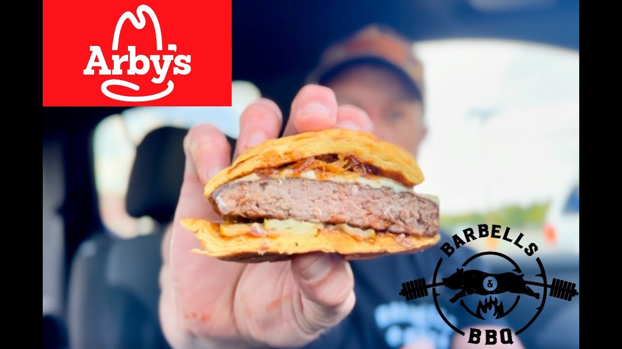 Arby’s Big Game Burger Review Barbells & BBQ YouTube