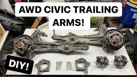 DIY AWD CIVIC TRAILING ARMS!! AWD DEL SOL