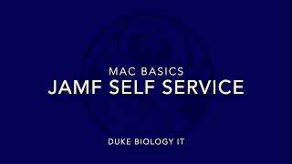 Endpoints: JAMF Self Service