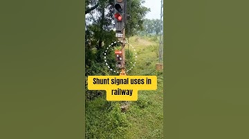 Use of shunt signal in railway #railfan #train #railvlogger #railway #driverlesstrains #trainservice