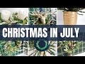 🎄CHRISTMAS IN JULY 2021 | ELEGANT and INEXPENSIVE Christmas DIYS | Navy and Green Christmas Decor