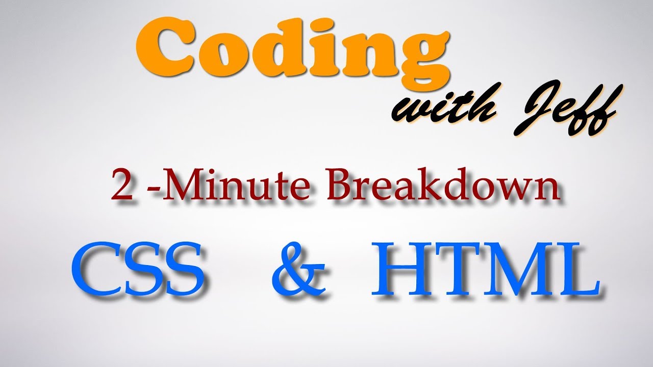 HTML & CSS - A 2 Minute Breakdown - YouTube
