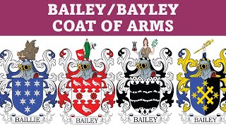 Bailey Coat of Arms & Family Crest - Symbols, Bearers, History