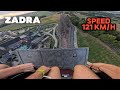 ZADRA The Biggest Wooden Roller Coaster In The World Energylandia Poland POV 4k Video Front Seat