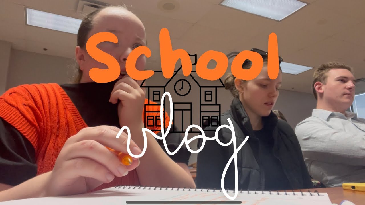 Day in the life of a college student - YouTube