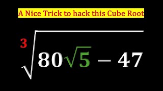AN Interesting Cube Root Challenge - Can You Solve it? Maths Olympiad