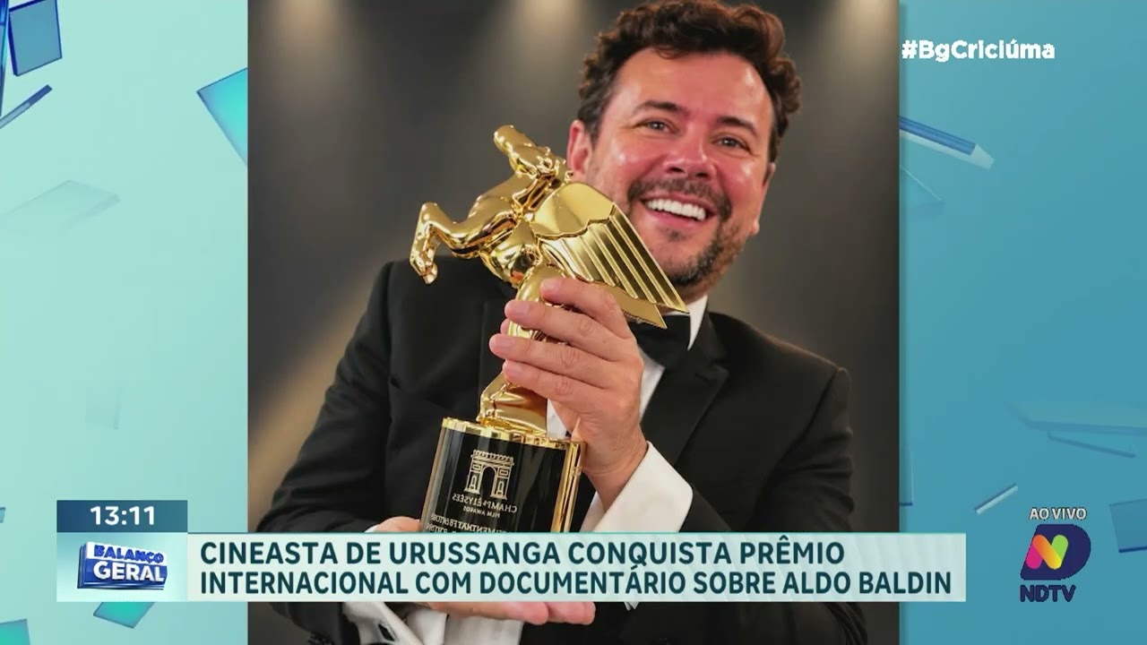 Cineasta de Urussanga conquista prêmio internacional na França
