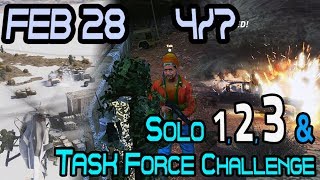 Solo 1-3 & Task Force Challenges :: Feb 28 :: Daily 4 of 7 🞔 No Commentary 🞔 Ghost Recon Wildlands