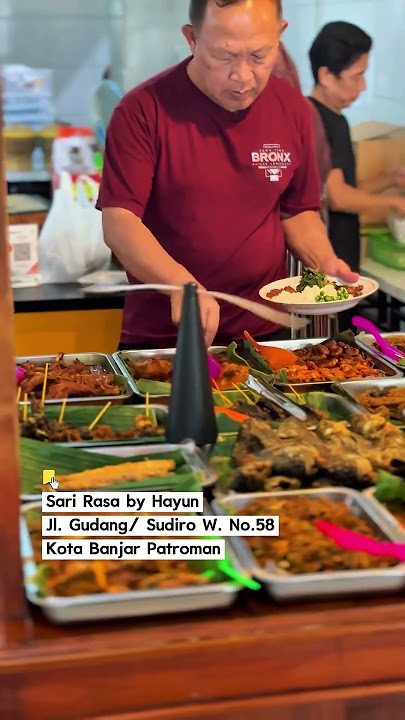 Prasmanan sunda di kota banjar patroman #kuliner #banjarpatroman #viral #keluarga #sunda #prasmanan