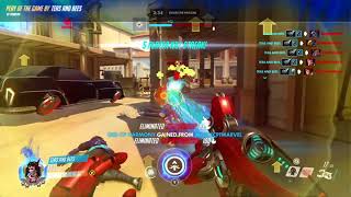 Overwatch Nano boosted Symmetra Solo Team Kill