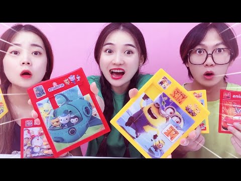 6 Brain-burning Anime Puzzle Challenges, SpongeBob SquarePants VS Doraemon! | Funny Playshop