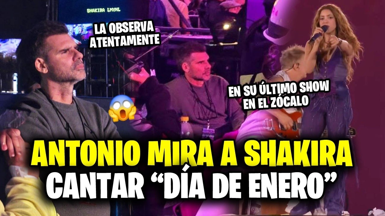 Antonio de la Rúa es visto en concierto de Shakira y su reacción a “Día de Enero” se vuelve viral