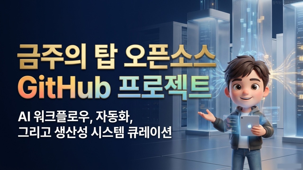 [오픈소스] 개발자라면 주목! 금주의 깃허브 탑 오픈소스 & 로컬 자동화 트렌드 | 생산성을 폭발시킬 강력한 오픈소스 로커