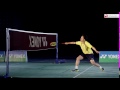 Badminton: Lob Rückhand (seitlich)