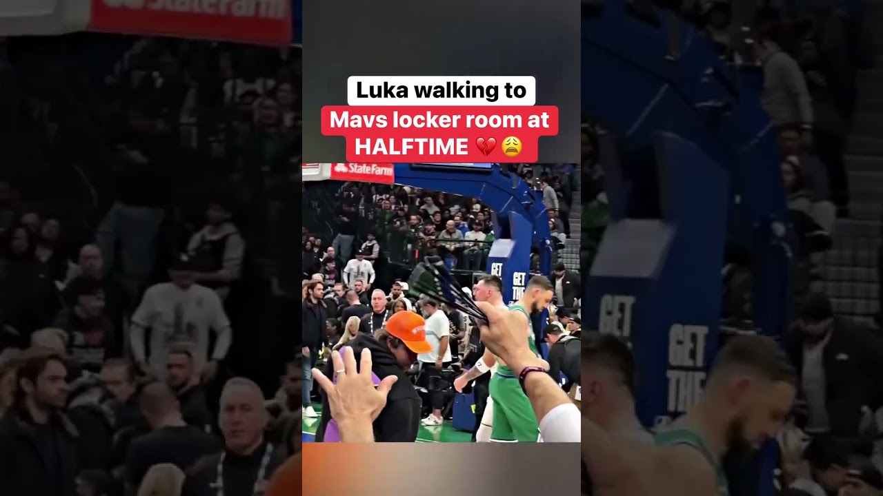 Лука идёт в раздевалку «Маверикс» в перерыве матча 💔😩 