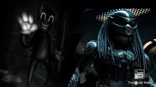 Predator vs Cartoon Cat | drawing cartoon 2