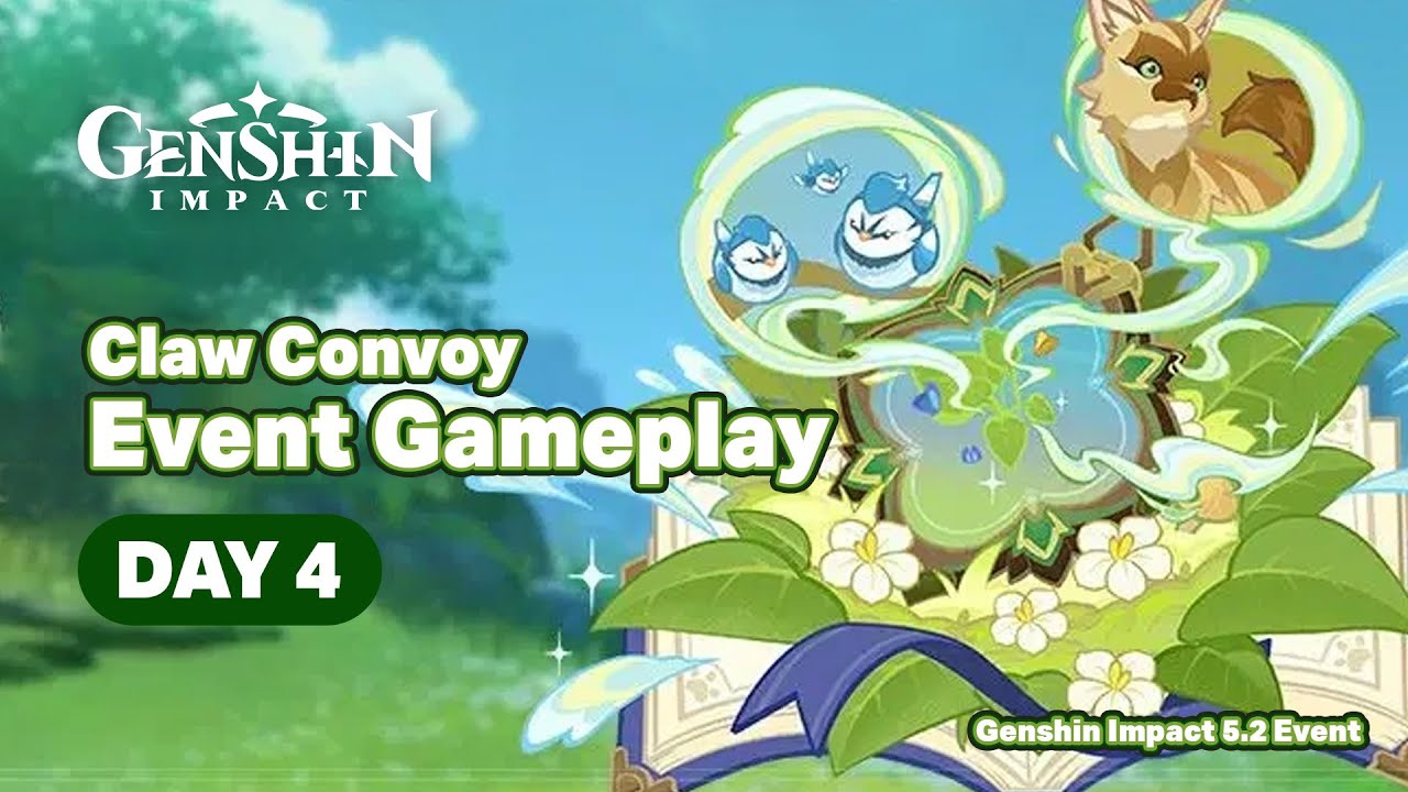 Claw Convoy Day 4 Event Gameplay - Genshin Impact 5.2