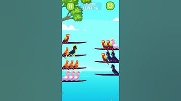 Bird Sort - Color Puzzle Lvl - 16 #gameplay #shorts #puzzle #puzzlegames