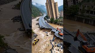 skyscrapers collapse due to river erosion!