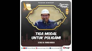 Faidah Singkat : TIGA MODAL UNTUK POLIGAMI | Ustadz Dr. Firanda Andirja, Lc, MA