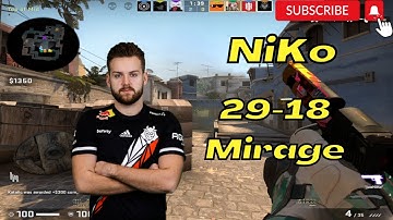 NiKo 29Kills Mirage POV @ FACEIT ranked 2022.11.30 - CSGO POV