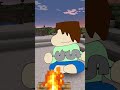 Large squid stranded . anthropomorphic minecraft #shorts #minecraft #animationmemes