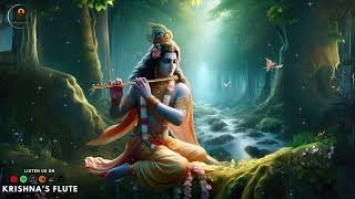 Celestial Serenity Krishna's Melodious Flute Sojourn