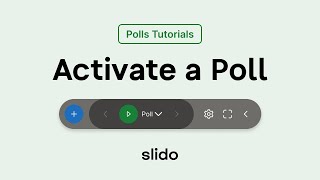 Launch a Poll ⎸ Polls Tutorial